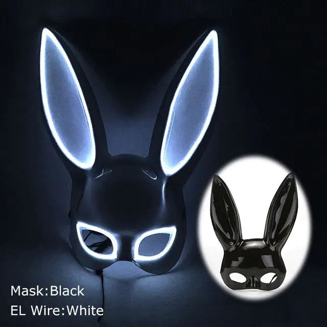 LED Light Up Bloody Rabbit Cosplay Mask  | REBORN WONDERS