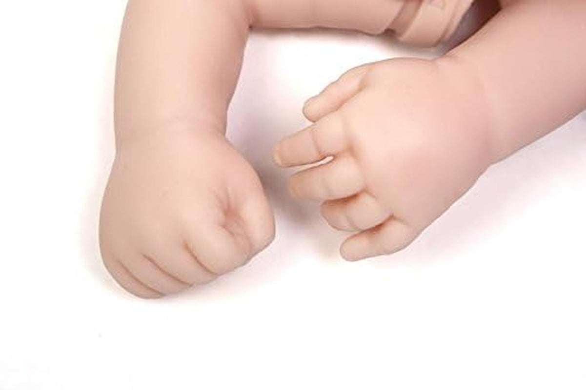 Blank Reborn Doll Kits 20 Inch Unpaited Reborn Toddler Doll Kit 3/4 Limbs, Realistic DIY Doll