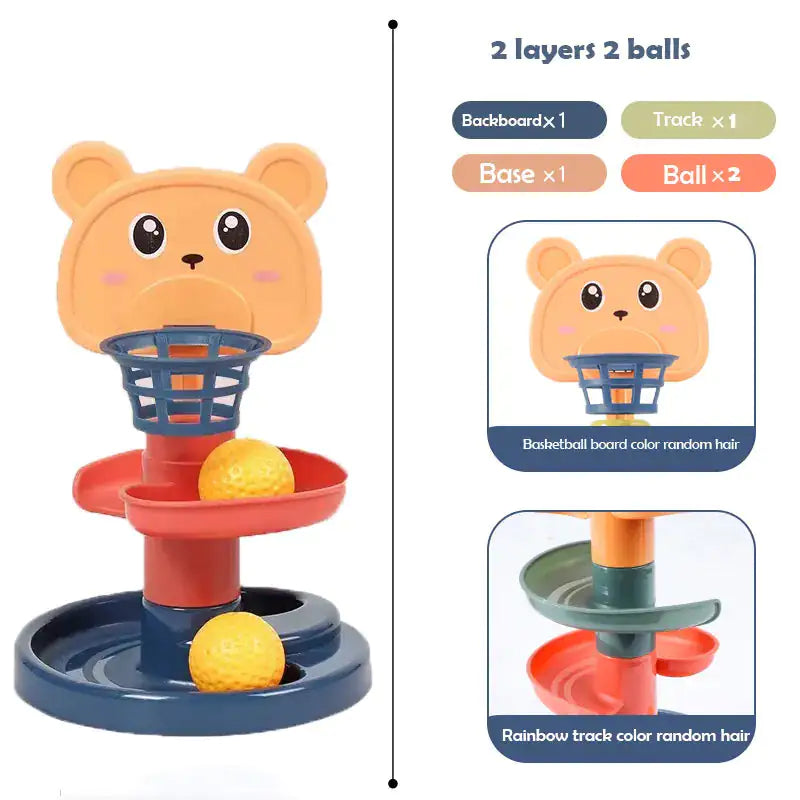 Baby Track Rolling Ball Mental Sliding Ball Tower  | REBORN WONDERS