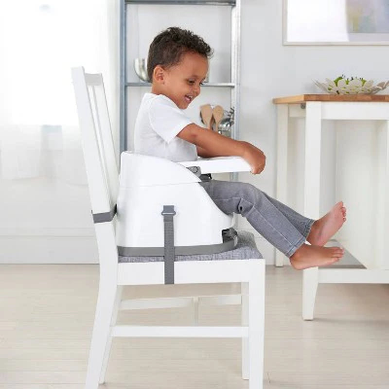 Ingenuity Baby Base 2-In-1 Booster Feeding and Floor Seat with Self-Storing Tray