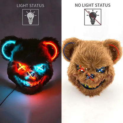 LED Light Up Bloody Rabbit Cosplay Mask  | REBORN WONDERS