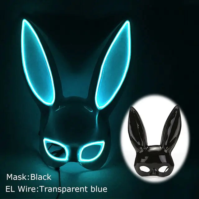 LED Light Up Bloody Rabbit Cosplay Mask  | REBORN WONDERS