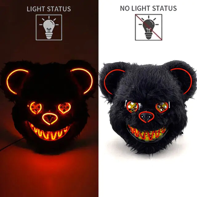 LED Light Up Bloody Rabbit Cosplay Mask  | REBORN WONDERS