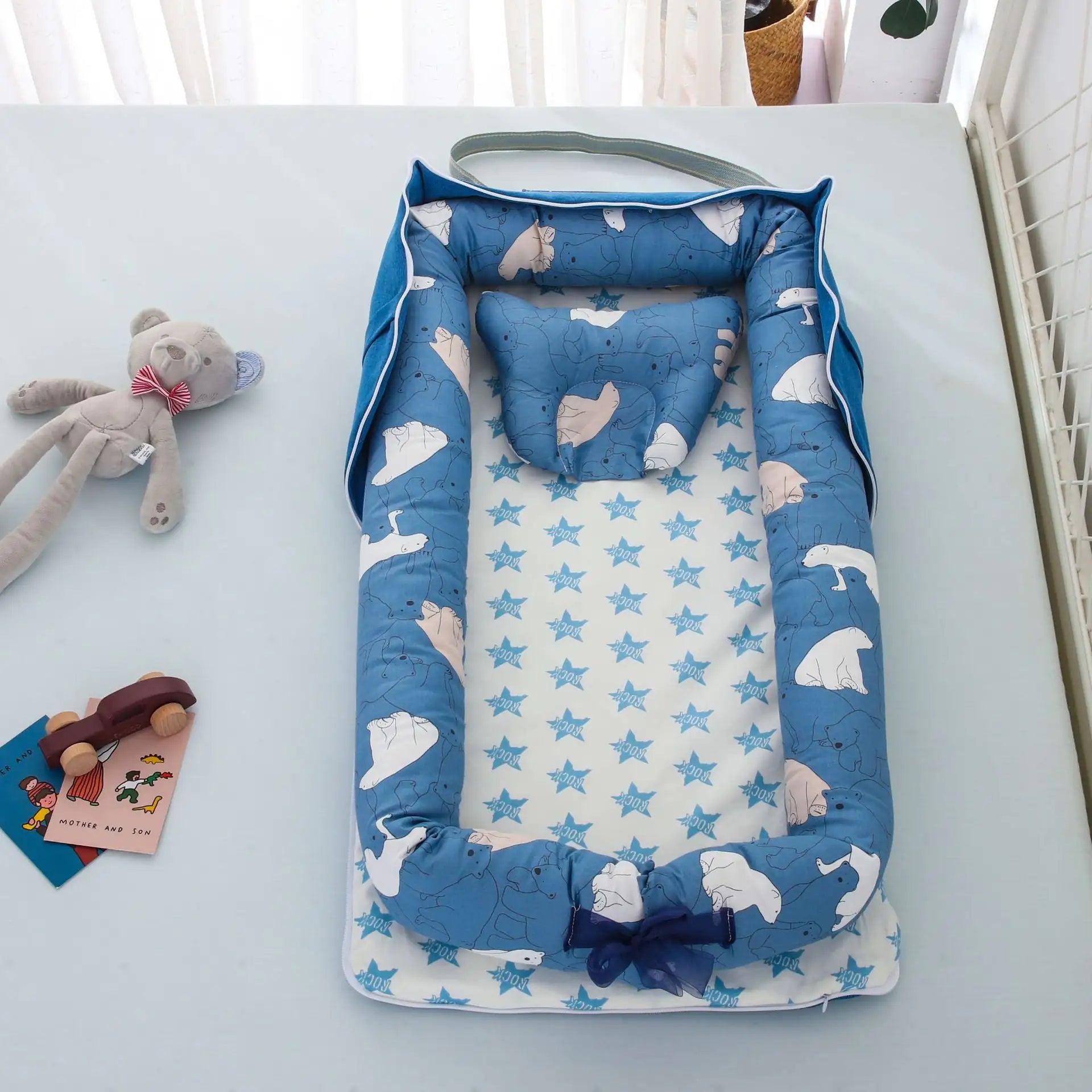 Foldable Cotton Baby Bed for On-the-Go Moms | REBORN WONDERS