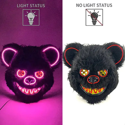 LED Light Up Bloody Rabbit Cosplay Mask  | REBORN WONDERS