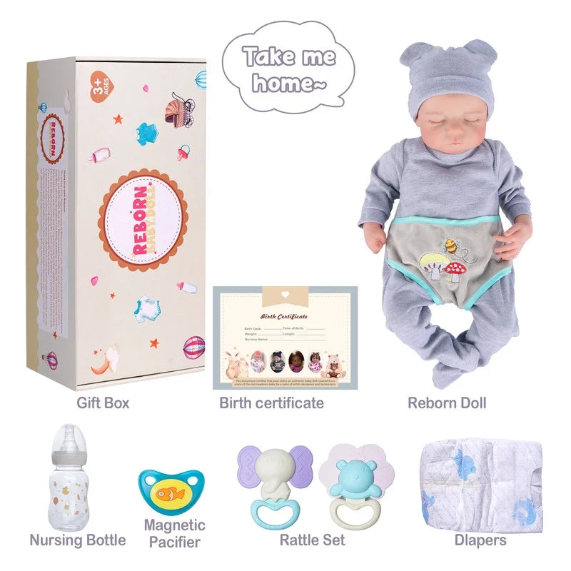 RSG Reborn Baby Dolls Realistic Baby Doll with Soft Body Gift for Children 3+