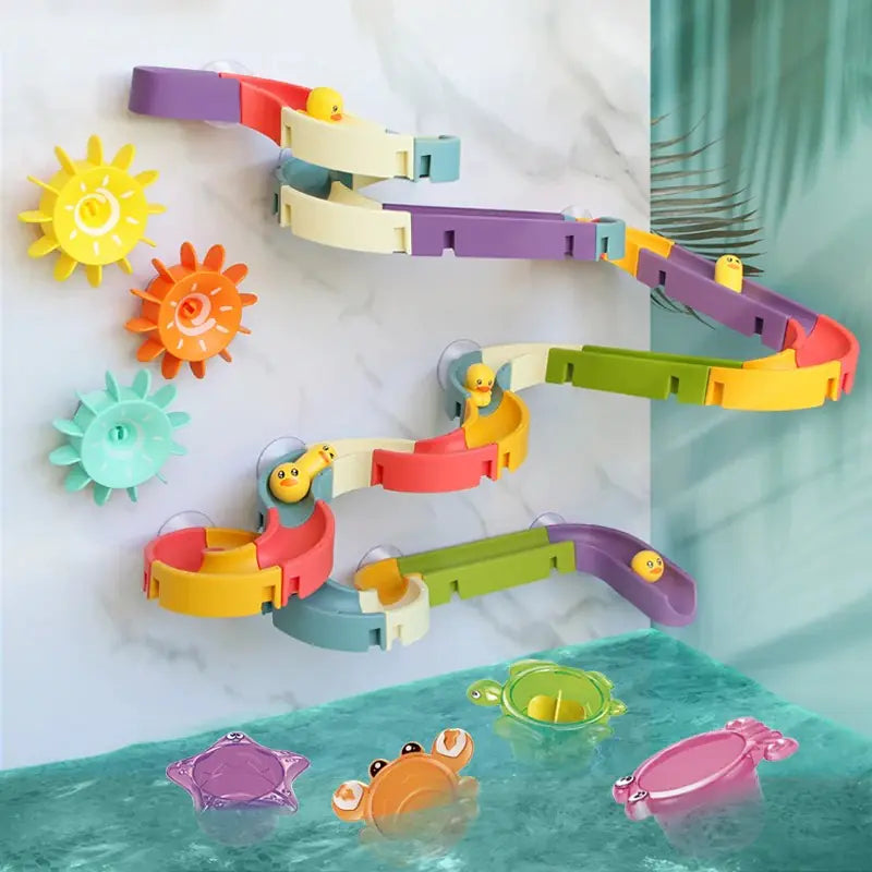 Duck Slide Baby Bath Toys  | REBORN WONDERS