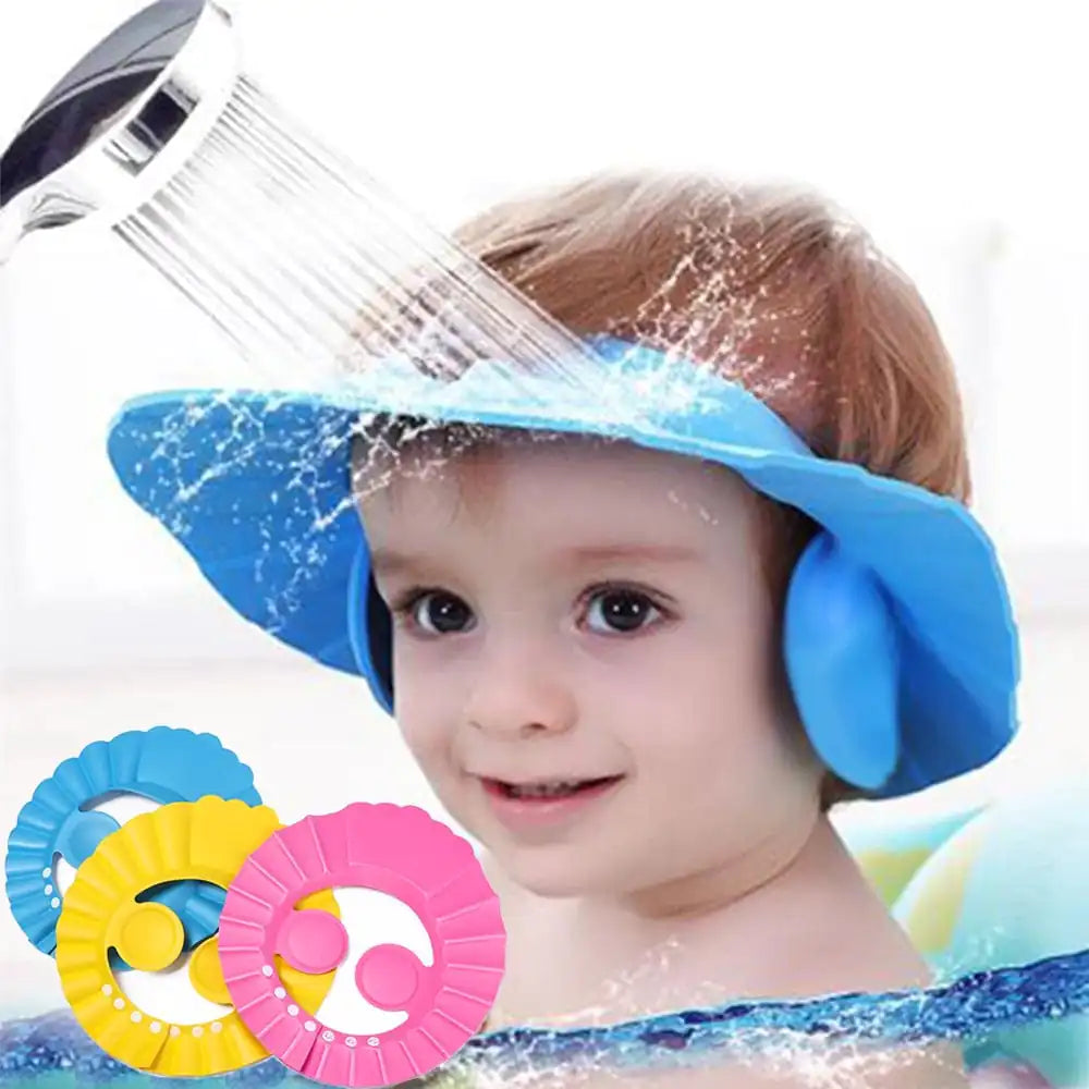 Adjustable Baby Shower Cap – Splash-Free Baths | REBORN WONDERS