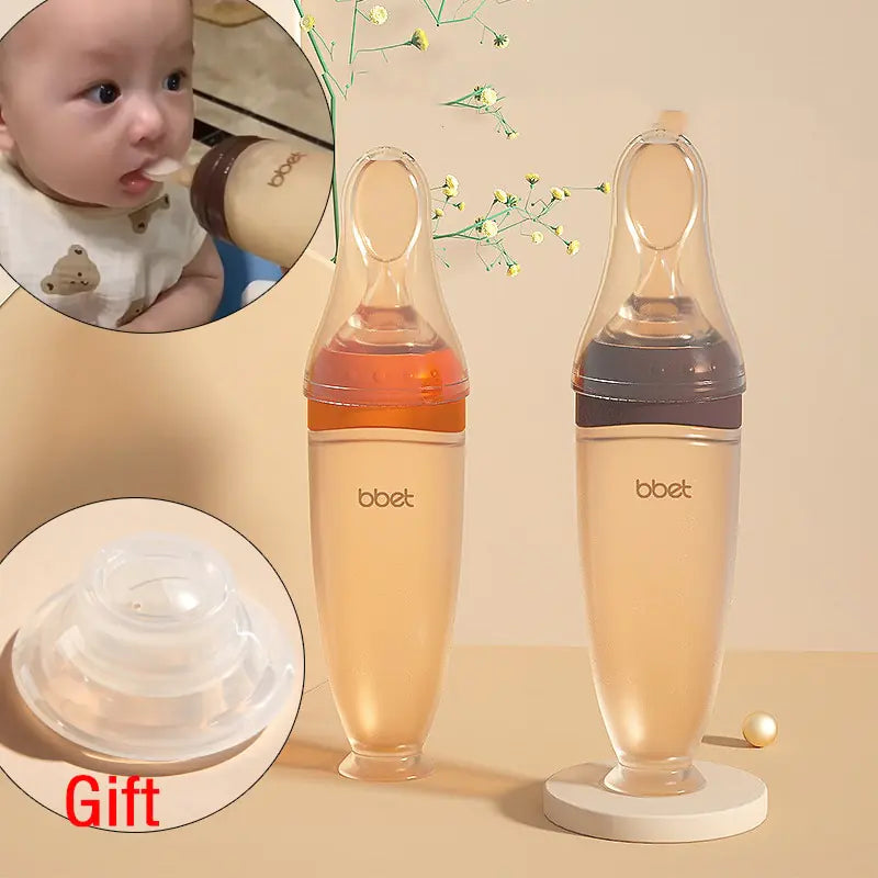 Squeeze Feeding Bottle for Easy Baby Meals | REBORN WONDERS