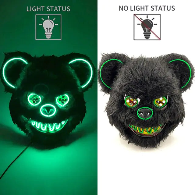 LED Light Up Bloody Rabbit Cosplay Mask  | REBORN WONDERS