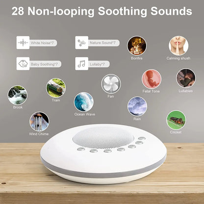 USB Rechargeable Baby White Noise Machine  | REBORN WONDERS