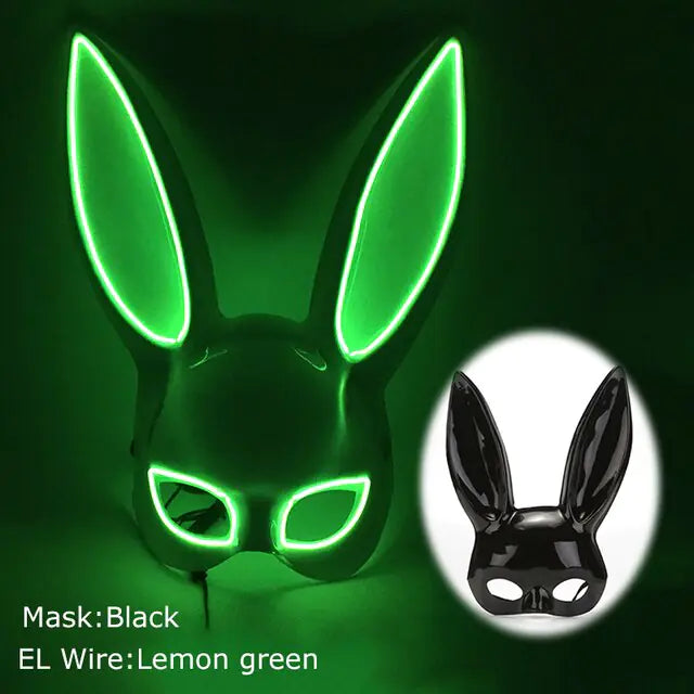 LED Light Up Bloody Rabbit Cosplay Mask  | REBORN WONDERS