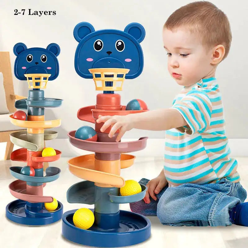 Baby Track Rolling Ball Mental Sliding Ball Tower  | REBORN WONDERS