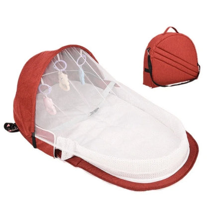 Travel Baby Bed with Sun Canopy &amp; Bug Protection | REBORN WONDERS