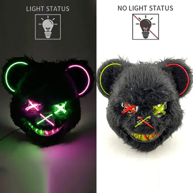 LED Light Up Bloody Rabbit Cosplay Mask  | REBORN WONDERS