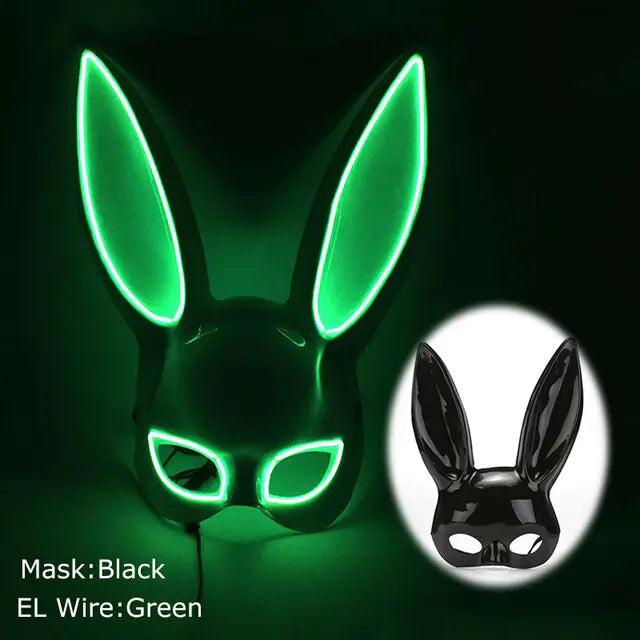 LED Light Up Bloody Rabbit Cosplay Mask  | REBORN WONDERS