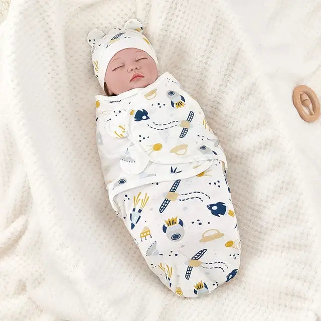 Swaddle Blanket &amp; Hat Set for Baby Comfort | REBORN WONDERS