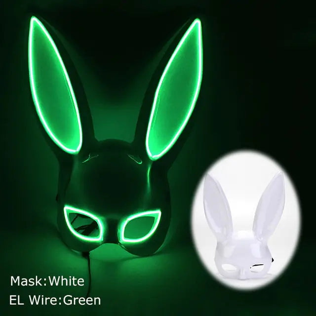 LED Light Up Bloody Rabbit Cosplay Mask  | REBORN WONDERS