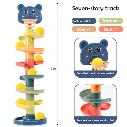 Baby Track Rolling Ball Mental Sliding Ball Tower  | REBORN WONDERS