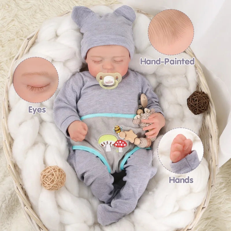 RSG Reborn Baby Dolls Realistic Baby Doll with Soft Body Gift for Children 3+