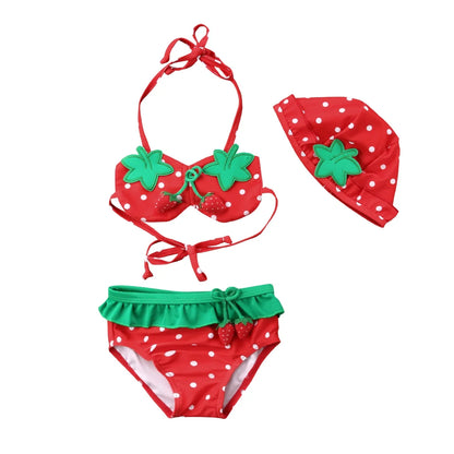 Strawberry Bikini for Baby Girl – Beach Ready | REBORN WONDERS