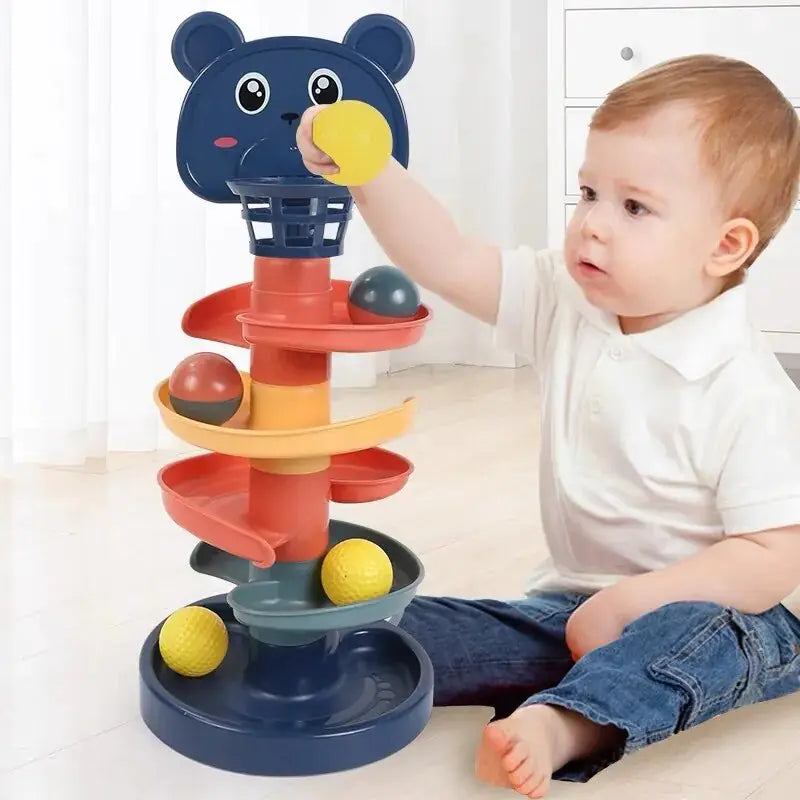 Baby Track Rolling Ball Mental Sliding Ball Tower  | REBORN WONDERS