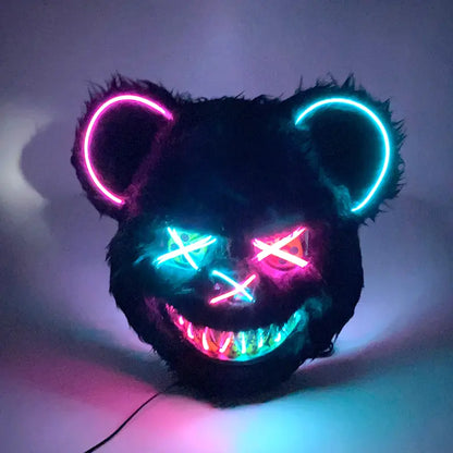 LED Light Up Bloody Rabbit Cosplay Mask  | REBORN WONDERS