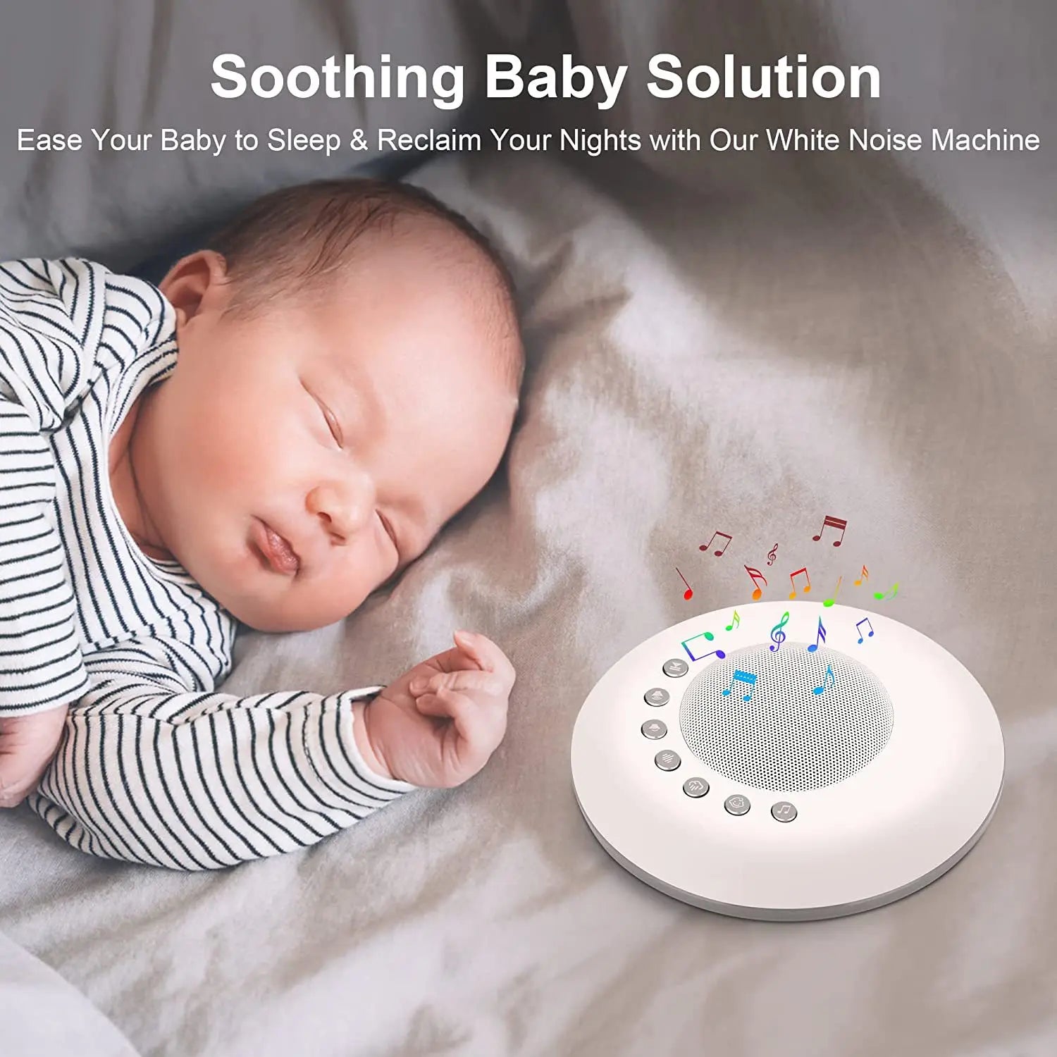 USB Rechargeable Baby White Noise Machine  | REBORN WONDERS