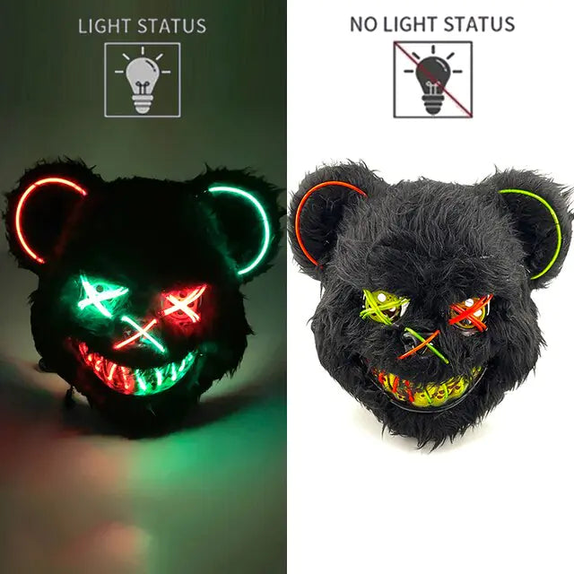 LED Light Up Bloody Rabbit Cosplay Mask  | REBORN WONDERS