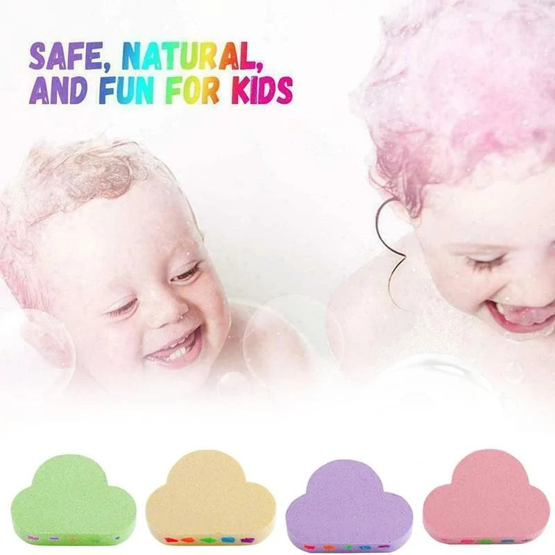 Gentle Rainbow Cloud Bath Bombs for Baby | REBORN WONDERS