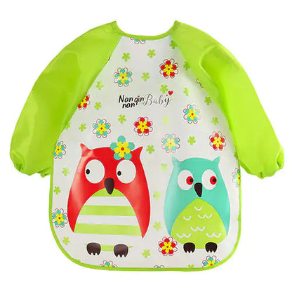 Waterproof Baby Bibs with Cartoon Prints | REBORN WONDERS