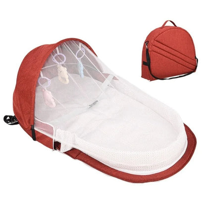 Travel Baby Bed with Sun Canopy &amp; Bug Protection | REBORN WONDERS