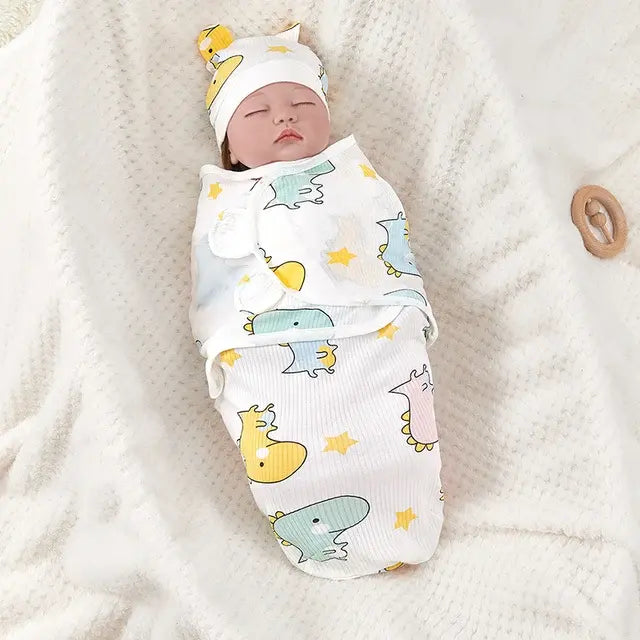 Swaddle Blanket &amp; Hat Set for Baby Comfort | REBORN WONDERS