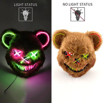 LED Light Up Bloody Rabbit Cosplay Mask  | REBORN WONDERS