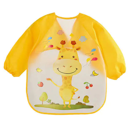 Waterproof Baby Bibs with Cartoon Prints | REBORN WONDERS