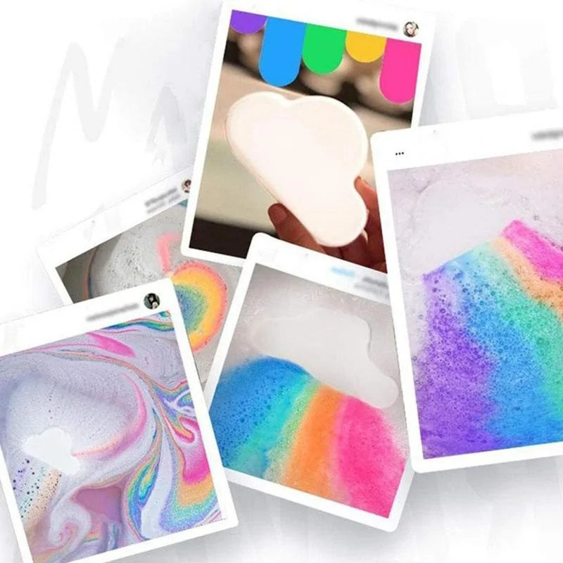 Gentle Rainbow Cloud Bath Bombs for Baby | REBORN WONDERS