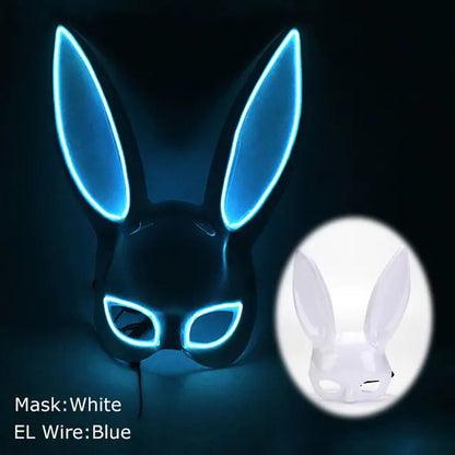 LED Light Up Bloody Rabbit Cosplay Mask  | REBORN WONDERS