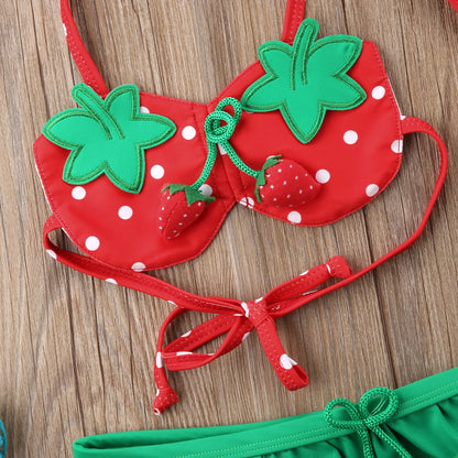 Strawberry Bikini for Baby Girl – Beach Ready | REBORN WONDERS