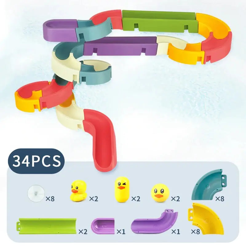 Duck Slide Baby Bath Toys  | REBORN WONDERS