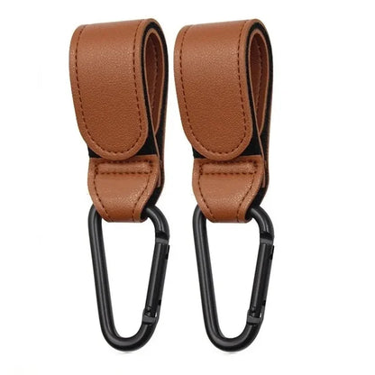 Sturdy PU Leather Stroller Hooks | REBORN WONDERS